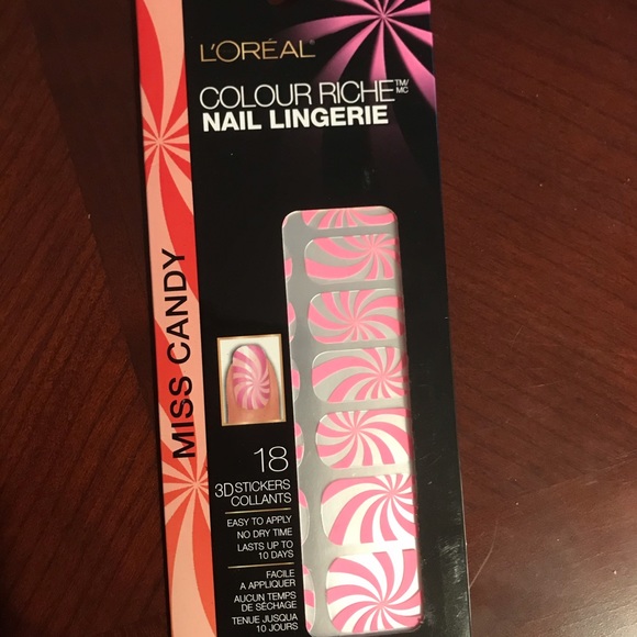 5 pack LOREAL COLOUR RICHE 3D NAIL STICKERS - Picture 4 of 4